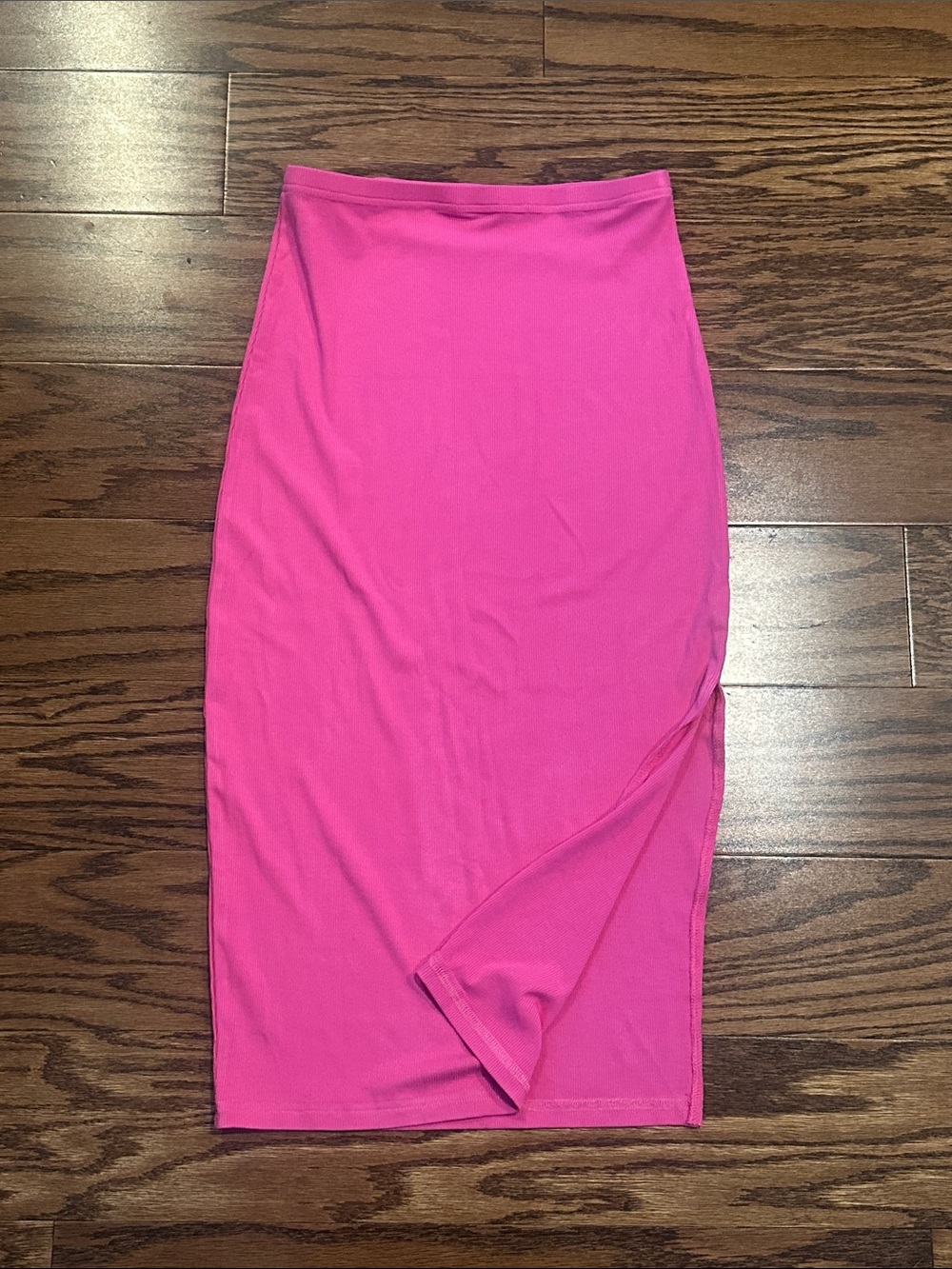 Women's Hot Pink Midi Pencil Skirt
